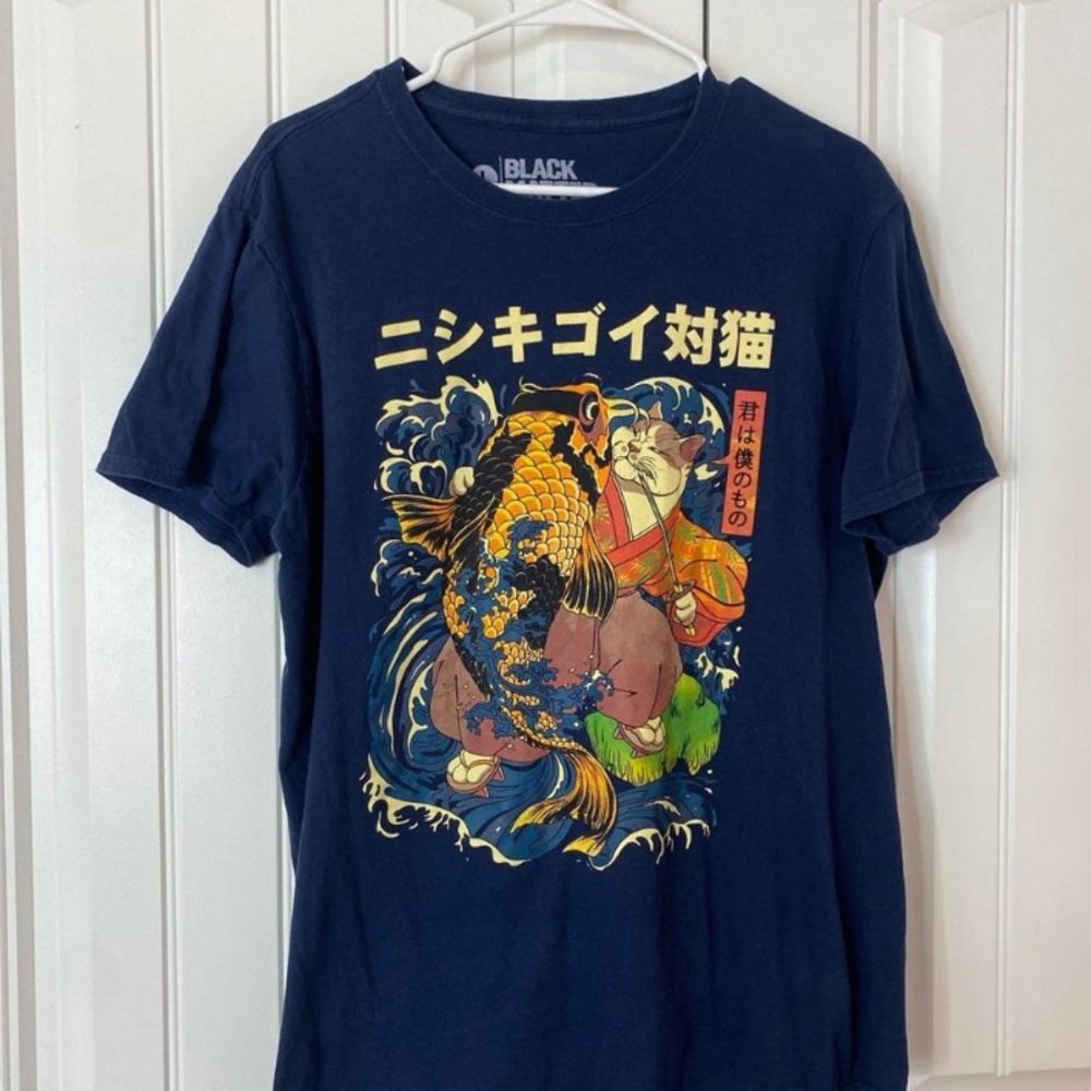 Navy blue graphic tee